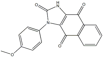 1-(4-Methoxyphenyl)-1H-naphth[2,3-d]imidazole-2,4,9(3H)-trione Structure