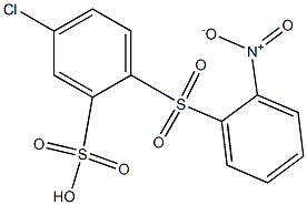  5-Chloro-2-[(2-nitrophenyl)sulfonyl]benzenesulfonic acid