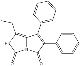 6,7-Diphenyl-1-ethyl-2H-pyrrolo[1,2-c]imidazole-3,5-dione,,结构式