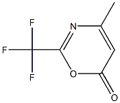 4-Methyl-2-trifluoromethyl-6H-1,3-oxazin-6-one,,结构式