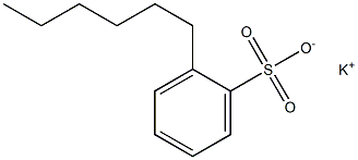 2-Hexylbenzenesulfonic acid potassium salt Struktur