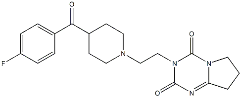 3-[2-[4-(4-Fluorobenzoyl)-1-piperidinyl]ethyl]-7,8-dihydropyrrolo[1,2-a]-1,3,5-triazine-2,4(3H,6H)-dione