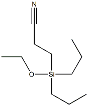 3-(Ethoxydipropylsilyl)propiononitrile Structure