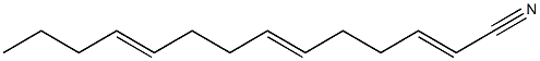 2,6,10-Tetradecatrienenitrile Structure