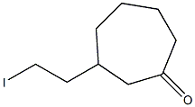 3-(2-Iodoethyl)cycloheptan-1-one,,结构式