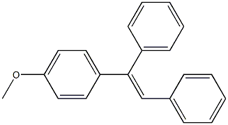 1,2-Diphenyl-1-(4-methoxyphenyl)ethene Struktur
