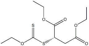 (-)-ジチオ炭酸O-エチルS-[(S)-1,2-ジ(エトキシカルボニル)エチル] 化学構造式