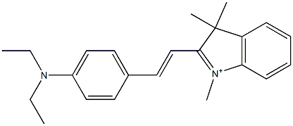 1,3,3-Trimethyl-2-[2-[4-(diethylamino)phenyl]ethenyl]-3H-indole-1-ium|