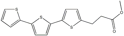 2,2':5',2''-Terthiophene-5-propionic acid methyl ester Structure