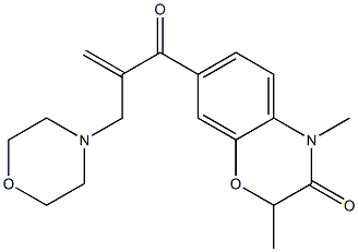 2,4-Dimethyl-7-[2-(morpholinomethyl)acryloyl]-4H-1,4-benzoxazin-3(2H)-one