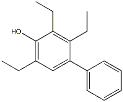2,3,6-トリエチル-4-フェニルフェノール 化学構造式