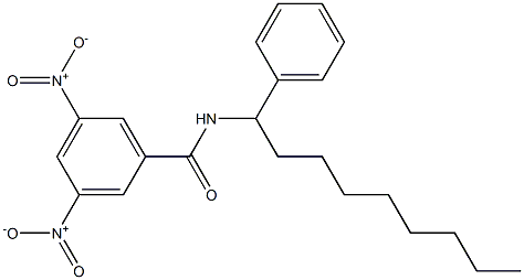 N-(1-Phenylnonyl)-3,5-dinitrobenzenecarboxamide Structure