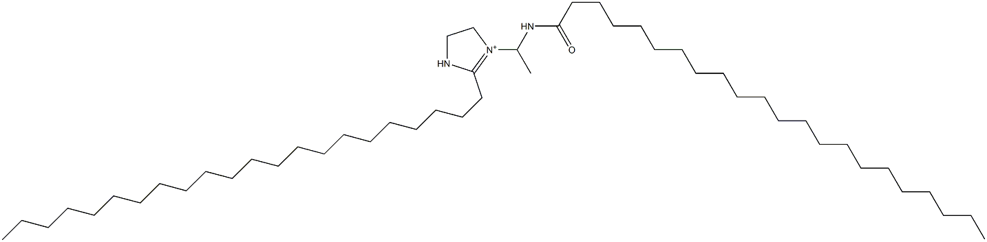 1-[1-(Docosanoylamino)ethyl]-2-docosyl-1-imidazoline-1-ium Struktur