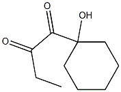 1-(1-Hydroxycyclohexyl)butane-1,2-dione,,结构式