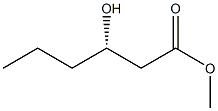 [S,(+)]-3-Hydroxyhexanoic acid methyl ester Structure