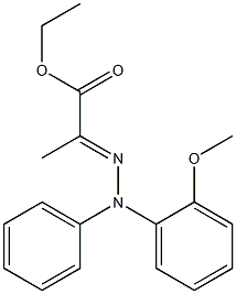 2-[[Phenyl(2-methoxyphenyl)amino]imino]propionic acid ethyl ester|