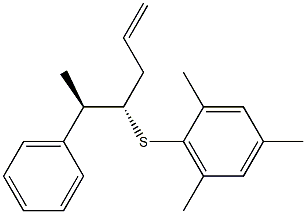 (4S,5R)-4-(2,4,6-トリメチルフェニルチオ)-5-フェニル-1-ヘキセン 化学構造式