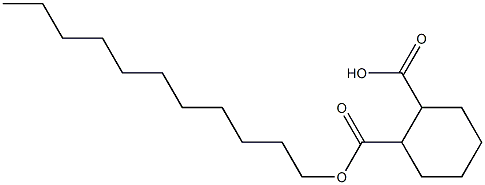 Cyclohexane-1,2-dicarboxylic acid hydrogen 1-undecyl ester Struktur