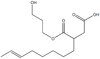 2-(6-Octenyl)succinic acid hydrogen 1-(3-hydroxypropyl) ester 结构式