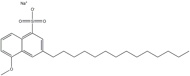 5-Methoxy-3-tetradecyl-1-naphthalenesulfonic acid sodium salt Struktur