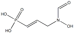 N-(3-ホスホノ-2-プロペニル)-N-ホルミルヒドロキシルアミン 化学構造式