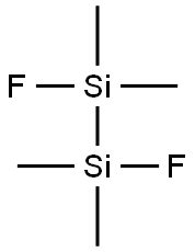 1,2-ジフルオロ-1,1,2,2-テトラメチルジシラン 化学構造式