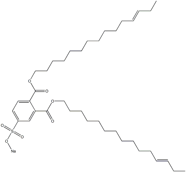 4-(Sodiosulfo)phthalic acid di(12-pentadecenyl) ester,,结构式