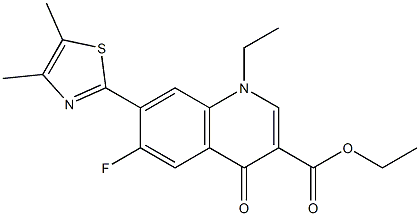 1,4-Dihydro-1-ethyl-4-oxo-6-fluoro-7-(4,5-dimethylthiazol-2-yl)quinoline-3-carboxylic acid ethyl ester