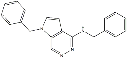 1-Benzyl-4-benzylamino-1H-pyrrolo[2,3-d]pyridazine 结构式