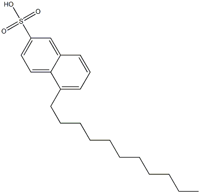 5-Undecyl-2-naphthalenesulfonic acid Struktur