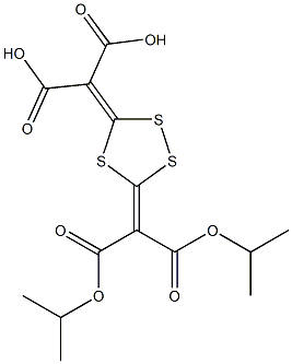 1,2,4-Trithiolane-3,5-diylidenebis(malonic acid diisopropyl) ester Structure