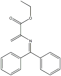 2-(Diphenylmethyleneamino)propenoic acid ethyl ester Struktur