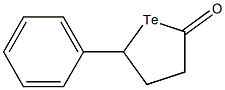 4,5-Dihydro-5-phenyltellurofuran-2(3H)-one,,结构式