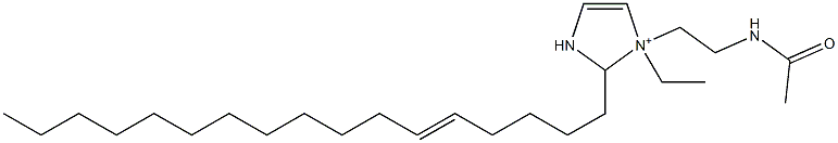 1-[2-(Acetylamino)ethyl]-1-ethyl-2-(5-heptadecenyl)-4-imidazoline-1-ium,,结构式