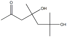 4,6-Dihydroxy-4,6-dimethyl-2-heptanone,,结构式