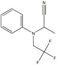 2-[N-(2,2,2-Trifluoroethyl)anilino]propanenitrile Structure