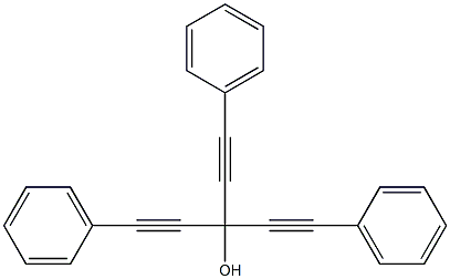 3-Phenyl-1,1-bis(phenylethynyl)-2-propyn-1-ol Structure