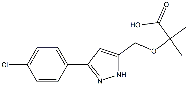 2-[[3-(4-Chlorophenyl)-1H-pyrazol-5-yl]methoxy]-2-methylpropionic acid