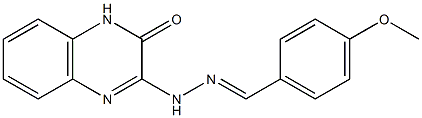 3-[2-(4-Methoxybenzylidene)hydrazino]quinoxalin-2(1H)-one