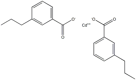Bis(3-propylbenzoic acid)cadmium salt Structure