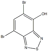 5,7-Dibromo-2,1,3-benzothiadiazole -ol,,结构式