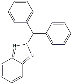 2-(Diphenylmethyl)-2H-benzotriazole Struktur