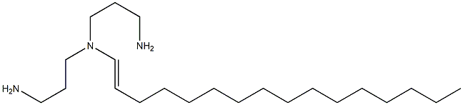 N,N-Bis(3-aminopropyl)-1-hexadecen-1-amine Structure