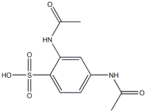 2,4-Di(acetylamino)benzenesulfonic acid Struktur