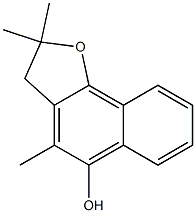 2,3-Dihydro-2,2,4-trimethylnaphtho[1,2-b]furan-5-ol,,结构式
