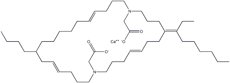 Bis[N,N-di(4-undecenyl)glycine]calcium salt Structure