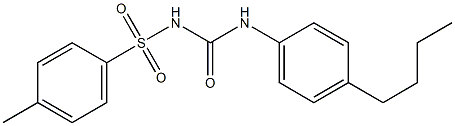 1-[4-Butylphenyl]-3-(4-methylphenylsulfonyl)urea,,结构式