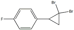 1-(4-Fluorophenyl)-2,2-dibromocyclopropane Struktur