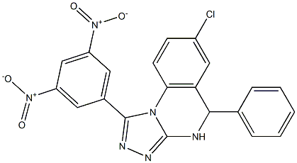 7-Chloro-4,5-dihydro-1-(3,5-dinitrophenyl)-5-phenyl[1,2,4]triazolo[4,3-a]quinazoline