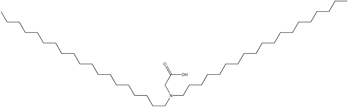 N,N-ジノナデシルグリシン 化学構造式